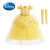 迪士尼（Disney）贝儿公主裙儿童女童连衣裙美女与野兽贝尔的衣服裙子cos演出服装 K53+SA96裙子加袖套 100cm
