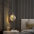 维诺亚卧室床头吊灯网红轻奢水晶装饰氛围创意个性艺术背景墙灯2024新款 MTJ8122水母-1三色LED(金)
