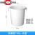 大号圆形垃圾桶户外环卫工业加厚垃圾桶商用食堂厨房专用垃圾桶 100升桶无盖白色