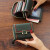 酷奇袋鼠（KUQIDAISHU）春季新款真皮小钱包女短款多卡位钱卡包一体折叠皮夹2024 黑色
