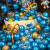 仕彩 蓝色金属气球50个装告白网红场景布置儿童周岁氛围生日派对装饰