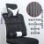 ERIKOLE定制款简易加装办公电脑椅头靠头枕靠枕免打孔高矮可调节椅背 带升级加强井字网布黑