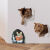 胖进房间墙角贴画视觉3D立体墙贴可爱猫咪老鼠墙壁角落贴纸装饰小图案 3只小黄猫