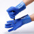 浸塑防水手套橡胶杀鱼防滑耐磨防油酸碱加厚干活胶皮工作防护手套 升级款（蓝色）：P806（10双） 均码