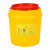 隽然 医疗利器盒黄色废垃圾桶袋一次性圆形多规格方形锐针筒盒加厚10只装科室诊所用 1L圆形（10只装）