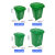 北巡北巡30L50升塑料垃圾桶带万向轮 乡镇四分类垃圾桶家用街道方形垃圾箱 红色 50L带轮（4个万向轮）