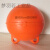 定制高强度塑料浮球ABS双耳加筋圆型航道设施警示水上划赛道渔网 直径22cm光面双耳球白色(橙白)