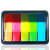 得力 彩色指示标签 100张5色荧光膜便利贴 组合记事贴环保便签 抽取式便利贴便签条记事贴 12*44mm 9060