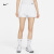 耐克（NIKE）官方女子速干褶裥网球半身裙夏季不对称百褶裙拼接DR6850 100白/黑 M