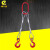 钢丝绳起重工具挂钩叉车行车吊装吊钩模具组合吊索具多款定制 两腿起吊3T2M