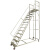 登高车1.5米2.0米可移动平台梯车间登高作业取货梯仓库移动登高梯 平台离地2.5米*80宽(现货蓝色)