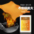 新型硅胶灭火毯消防认证厨房专用玻璃纤维国标防火毯消防器材 1米单人橙色加厚双面硅胶[欧盟