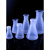 塑料三角烧瓶PP锥形瓶广口塑料摇瓶50 100 250ml带盖实验室瓶子工业品 广口无盖100ml