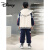 迪士尼（Disney）迪士尼男童秋装套装2024新款中大童儿童保暖外套运动服男孩加绒 绿色金丝绒加绒加厚 150cm