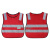 儿童反光马甲荧光服安全反光衣小学生安全幼儿园活动安全防护背心 儿童套头：红色