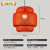 鸿松新中式竹艺饭店餐厅灯罩创意个性家用阳台灯笼灯民宿茶室 B款50CM大红色
