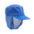 惠利得工作帽女防尘食品厂工帽卫生工厂帽子生产车间白色专用加工 藏青色头顶布-10只装