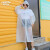 金诗洛 KY029 一次性连体雨衣雨披 EVA时尚旅游户外成人雨衣 工厂雨衣 白色 松紧