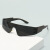 新款夏防晒眼镜一体太阳镜防风沙防溅防护镜 【无框潮款】灰框红膜
