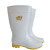 白色雨鞋耐油防滑耐酸碱低中高筒雨靴加厚牛筋底级专用雨鞋 高筒 35