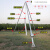 通信杆铝合金立杆机电力三角立杆神器人字抱杆水泥立电杆工具扒杆 15米杆三角立杆机加粗