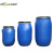 威佳圆形法兰桶铁箍塑料桶加厚化工桶酵素桶泔水桶100升桶 60L带提手蓝色