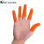 一次性防滑手指套加厚橡胶手指套 电子工厂工业耐磨手指套 100支防滑麻点指套L大号*橙色