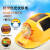 YHGFEE德国日本进口博世新能源太阳能安全帽带风扇智能空调电风扇充电夏 黄色增强版