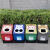 卡通创意分类垃圾桶室内幼儿园可爱网红个性河马高颜值庭院大容量 绿/大号 96cm