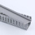 灰色PVC线槽配电柜走线槽阻燃开口U型行明装塑料绝缘线槽布线槽 高60*宽25/100米 2米一根含盖子