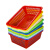 塑料框筐篮子长方形厨房洗菜篮镂空周转框沥水大号加厚配货 带手把框长57×宽40×高20 颜色