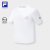 斐乐（FILA）女子短袖T恤2023夏季新款简约宽松网球运动圆领常规上衣T 玉石白-WT 175/92A/XL