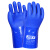 海太尔 PVC防化手套26CM10-224箱装 120副 蓝色 均码 