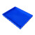 特大号塑料托盘加厚大方盘浅盘长方形周转箱收纳盒儿童沙盘塑胶盆 10#方盘蓝色(650*395*140)