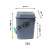 垃圾桶小号5L加厚塑料生活推盖式10摇盖污物桶15黄医疗废物桶 灰色15L