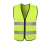 反光背心马甲反光衣外套夜光透气萤光衣驾驶员安全服环卫工人拉炼 绿布灰条