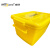 Wellguarding 威佳医疗废物周转箱 黄色垃圾箱 实验室收纳转运箱 医疗周转箱20L