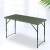 冰融 折叠作业桌 便携会议桌吹塑桌腿可伸缩120*60cm A