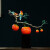 汉京（hanjing）铜平安喜乐苹果喜鹊摆件新中式酒柜办公室装饰乔迁之喜搬家礼物 平安喜乐 长27.5宽9高29厘米