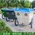 四轮保洁清运车市政物业环卫手推车环卫垃圾车大号户外垃圾桶 草绿色400L