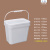 水杉3.5L白色GD长方形塑料桶SS废液桶方形回收桶污水桶耐酸碱3.5kg