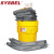西斯贝尔SYSBEL化学皮吸附棉危化品吸附棉20加仑泄漏应急处理桶套装通用型SYK200 灰色 60.5*60.5*66cm 现货