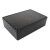 加厚防静电带盖元件盒黑色零件盒工具收纳盒塑料小盒子物料周转箱 5号（连盖盒）1158550mm