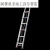 铝合金伸缩梯子单面直梯加厚升降工程梯收缩阁楼梯6 8 10米12 40国标（收2米升4米）挂钩