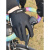 XMSJGIANT捷安特长指手套 公路车山地自行车男女骑行手套单车装备 黑色长指手套套【可触屏】 2XL