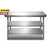双层三层经济型不锈钢工作台桌柜饭店厨房操作包装台面板拆装 150*80*80[三层]