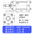 轻型液压缸可调双向单向伸缩式液压油缸MOB 32/40/50/100/150-FA MOB50*100