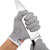 久匀 5级防割手套 防切割耐磨手套厨房防刀割手套 HPPE防划手套 灰色一双 M(22cm)