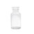 加厚广口玻璃试剂瓶磨砂药瓶分装密封细口瓶化学小口瓶棕茶色透明 广口-透明60毫升