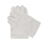 超佰尼 电焊防护手套每包10双半衬6线白甲帆布手套